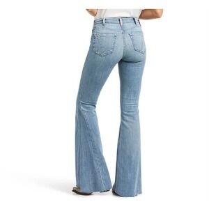 Ariat Jeans Women's 26 x30 High Rise Alondra Extreme Trumpet Flare Raw Hem Retro